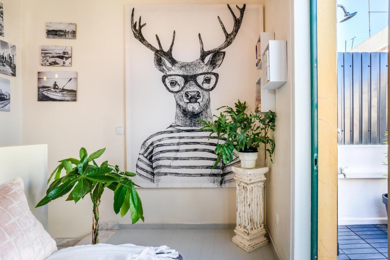 Arty Vintage Townhouse With Rooftop Shower & Sun Loungers Olhão Dış mekan fotoğraf
